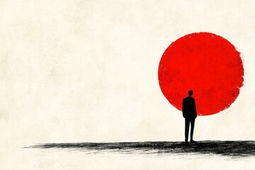Poster - A clean abstract design showing a bystander as a single dot within a larger, colorful circular scene