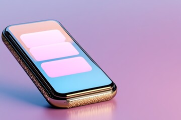 Poster - A pixel art depiction of a cellphone displaying a text message, with animated glowing icons and a colorful retro vibe