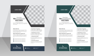 A4 size business Marketing expert flyer desing 