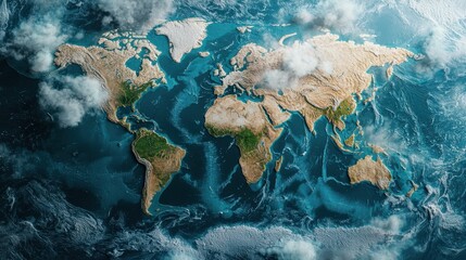 Poster - Satellite imagery highlighting AI-supported climate change patterns