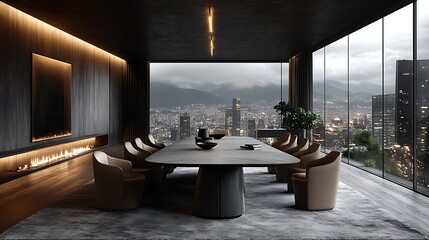 Wall Mural - Modern dining space