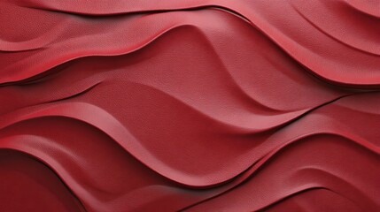 Aufkleber - A solid red background featuring a subtle leather texture, ideal for designs requiring a bold yet sophisticated backdrop.