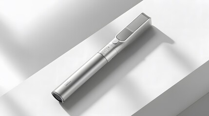 Poster - A cordless handheld vacuum in matte silver, displayed on a clean, simple background.
