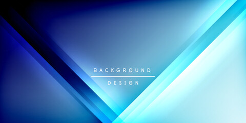 Poster - Dynamic shadow lines geometric shapes