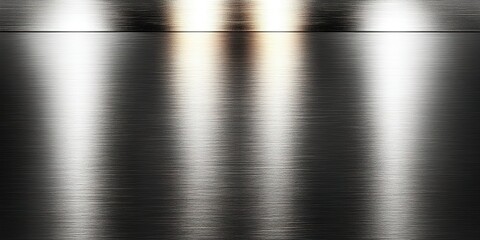 Poster - Reflections of light on a polished metal surface captured in a darkened environment