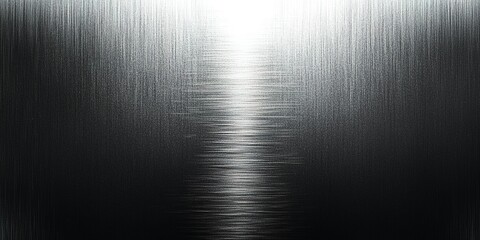 Poster - Polished metallic surface reflecting bright light in an abstract pattern creating a serene atmosphere