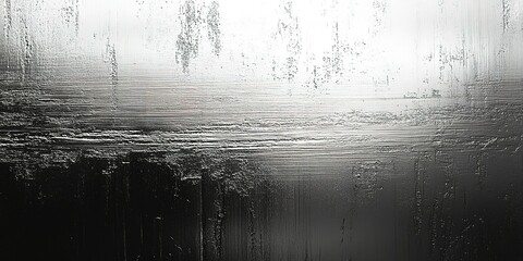 Poster - reflections and textures on glass capturing light through fog and condensation in a moody setting