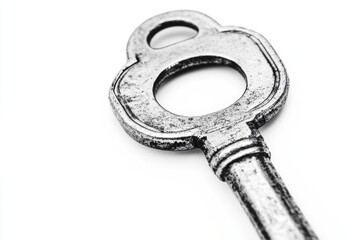 Aufkleber - A metal key with a hole in the middle, often used for various purposes