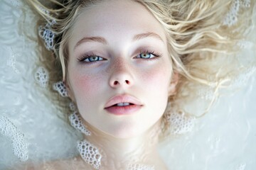 Aufkleber - A person taking a break and enjoying some personal time in a bathtub