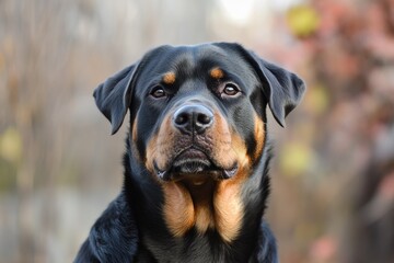 Sticker - Close-up shot of a dog looking directly at the camera