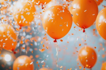 Poster - Balloons filled with confetti, floating in the air