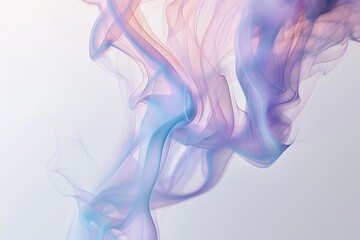 Aufkleber - A close-up shot of pink and blue smoke, ideal for use in science or technology related projects