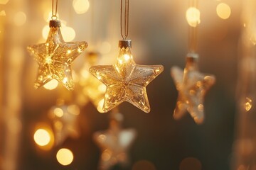 Poster - A string of stars suspended in the air