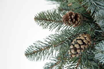Poster - Close-up shot of pine tree cones, ideal for decorative or educational purposes