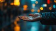© Sandu - Wet Hand in Urban Night Scene