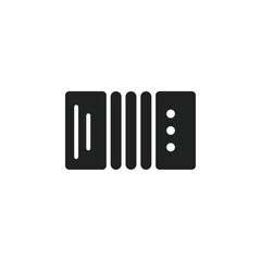 Aufkleber - Accordion icon web design in vector