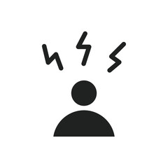 Poster - Angry person icon web design in vector
