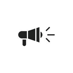 Poster - announce in loudspeaker icon web design in vector