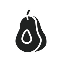Aufkleber - avocado icon web design in vector