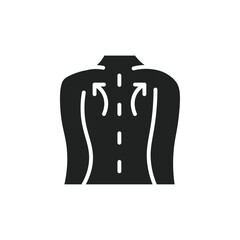Poster - Back massage icon web design in vector