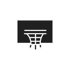 Aufkleber - Basketball Hoop icon web design in vector