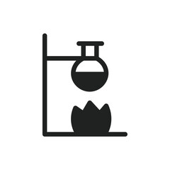 Poster - burner boiling chemical icon web design in vector