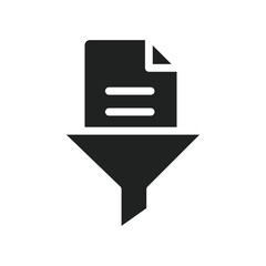 Poster - Data filtering icon web design in vector