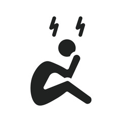 Poster - Depression icon web design in vector