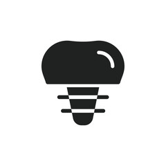 Poster - Dental implants icon web design in vector