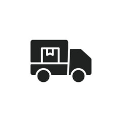 Aufkleber - delivery truck icon web design in vector