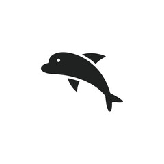 Poster - Dolphin icon web design in vector