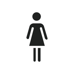 Poster - Female icon web design in vector
