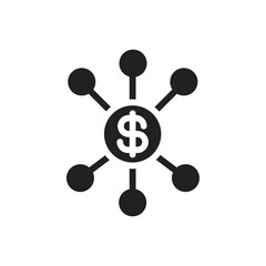 Aufkleber - Financial Scheme icon web design in vector