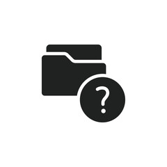 Poster - Folder with questionmark icon web design in vector