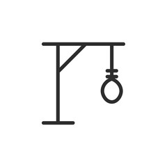 Poster - gallows icon web design in vector