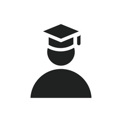 Poster - Graduation icon web design in vector