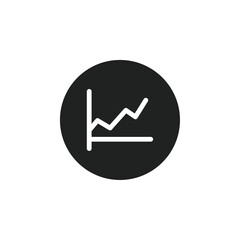 Poster - graph chart icon web design in vector