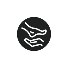 Poster - hand and foot icon web design in vector