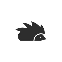Poster - Hedgehog icon web design in vector