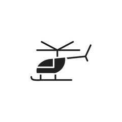 Poster - Helicopter icon web design in vector