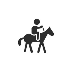 Poster - horse Ride icon web design in vector