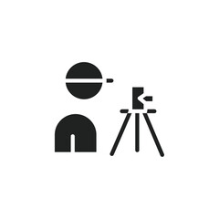 Poster - land surveyor icon web design in vector