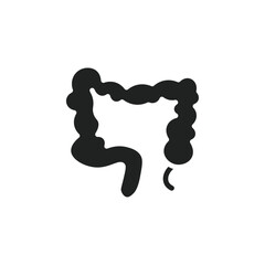 Poster - Large intestine icon web design in vector
