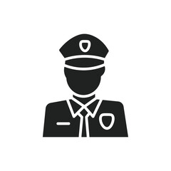 Poster - Male chief officer icon web design in vector