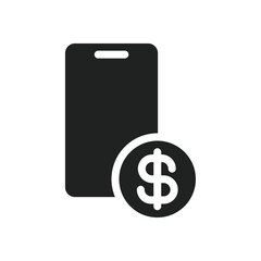 Poster - Mobile Bank icon web design in vector