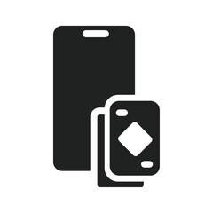 Poster - Mobile casino icon web design in vector