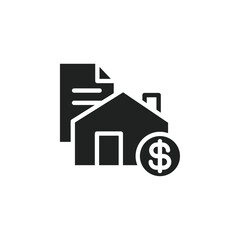 Poster - Mortgage loan icon web design in vector