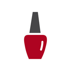 Poster - Nail Polish Icon web design in vector