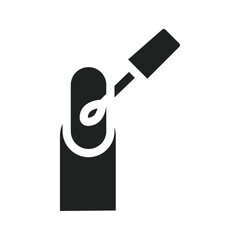 Poster - nails polish icon web design in vector