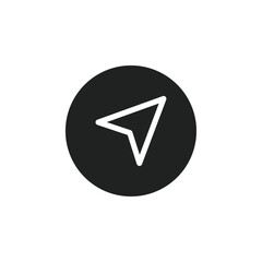 Poster - Navigator arrow icon web design in vector